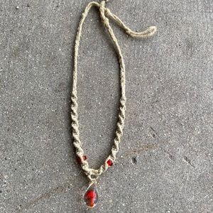 Mushroom Hemp Necklace